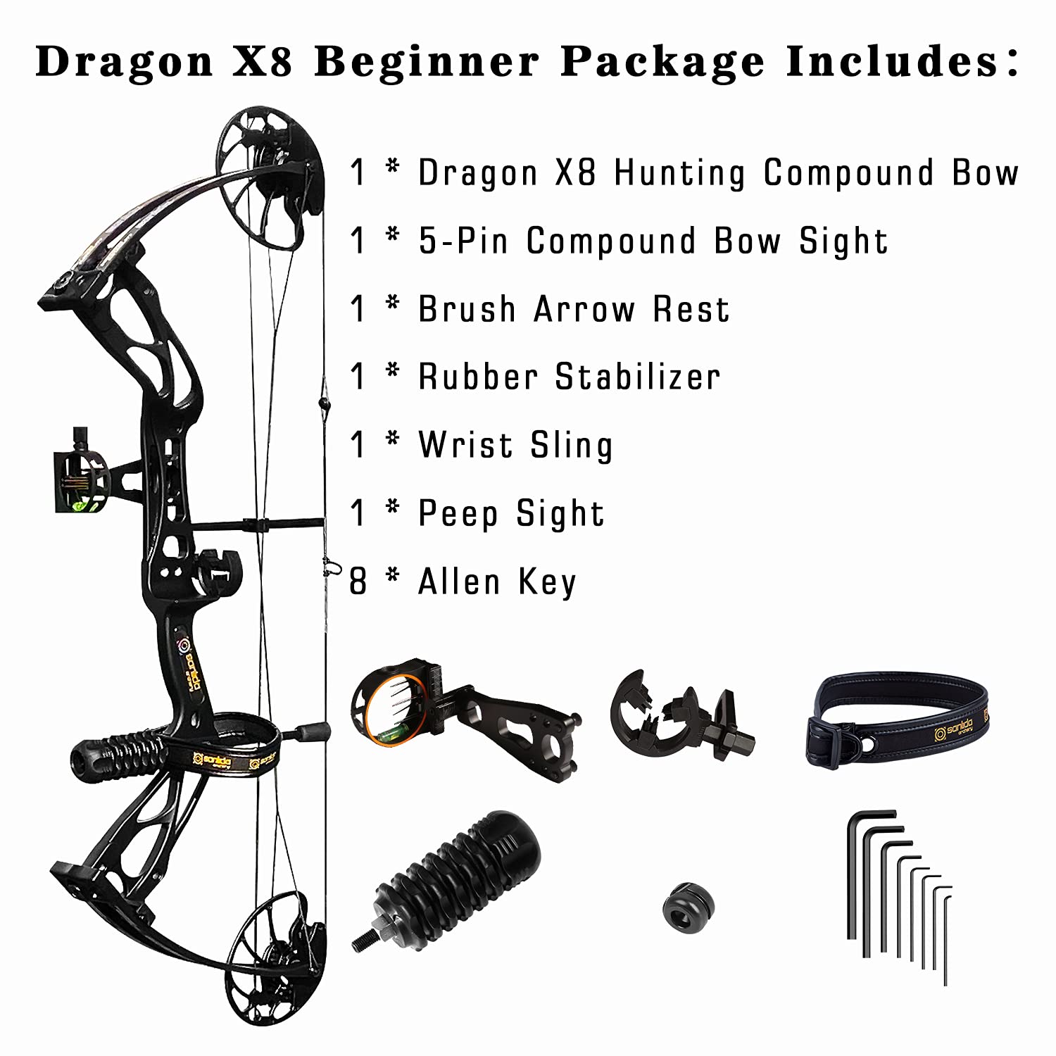 Dragon X8 Compound Package Black