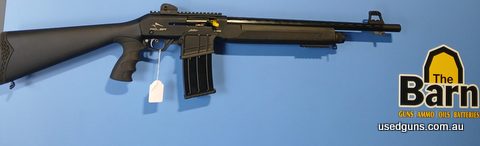 Adler B230 Tactical 12G straight pull shotgun. Comes with 2x5 round magazines and open sights. Is in very good condition.