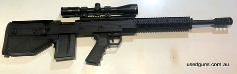 Remington 700 short action, Australian made Bull Pup chassis, muzzle break, Spika bipod, 10 round magazine, Busnell scope and mounts. Safe Queen, Buyer to pay p