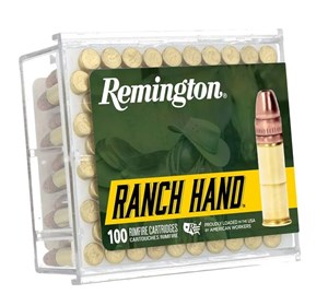 REMINGTON
RH22LR
RANCH HAND
22LR, 38GR, COPPER PLATED HOLLOW POINT
1345 FPS
AMMUNITION

SPECIAL
$17.90 /PER 100
$89.50 /PER 500
$895 /PER 5000