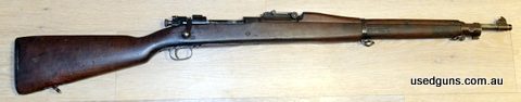 This is a Springfield 1903 and was actually made by Springfield. Its in 30 06, and was made in 1918. So just at the end of WW1. But its barrel dates from 1928. 