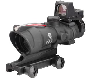 TRIJICON
TA31-D-100549
ACOG
4x32 BAC ECOS Riflescope
with Trijicon RMR® -5.56 BDC
BLACK FINISH
ILLUMINATED RED CHEVRON

NEW $3895