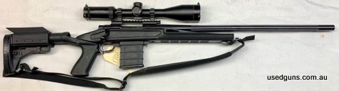 Buy the scope, get the gun for free! The proven Howa action with a heavy fluted barrel in an Axiom stock, topped with an excellent Zerotech scope valued at $899