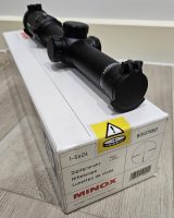German Made Minox Illuminated 30mm scope 1-5x24. Comes with flip up covers, booklet, box etc. Price includes free postage aus wide! Please text or call for more