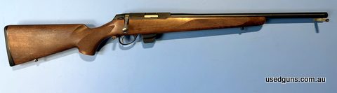 Tikka T1x Hunter 22LR. Is in excellent condition. Timber stock. Has a 20'' threaded barrel.