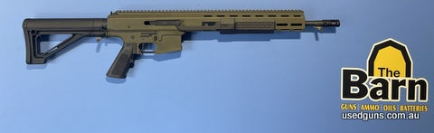 OD Green 300 Blackout category B pump action 10 shot made in Australia. Magpul MOE fixed stock A2 grip. GI flash hider. 14 inch barrel. Cerakoted sniper gray fi