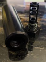 ?LAST TWO AVAILABLE!!!? Last chance to get the limited, RecoilMaster Pro Muzzle brake and shield combo. Only 2 in stock, 5/8x24, 9.5mm bore
