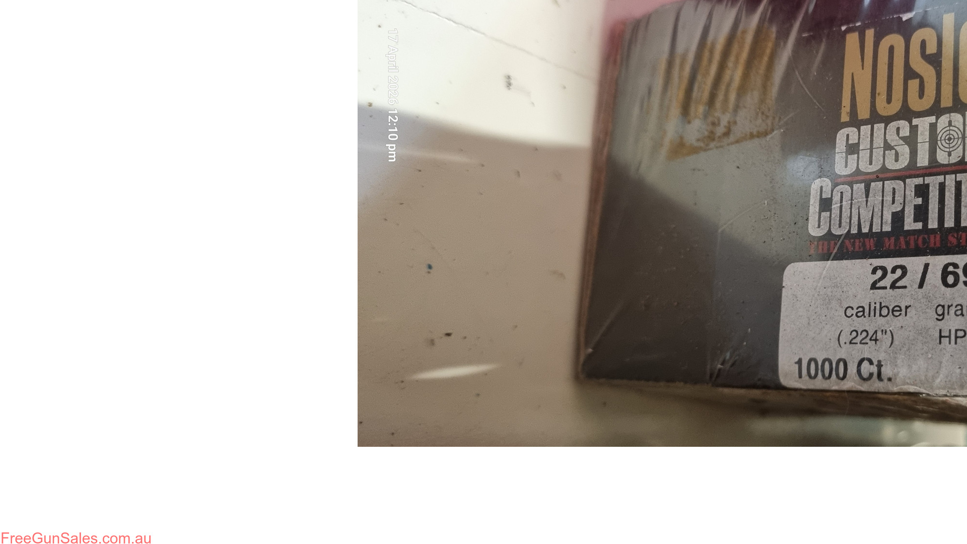 69 gr Nosler Custom comp .224 projectiles Brisbane