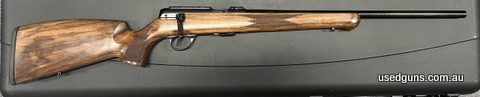 One only, brand new and in stock for immediate delivery. Anschutz 1727F Fortner Straight Pull 22lr. German style walnut stock, 5 round detachable magazine and 2