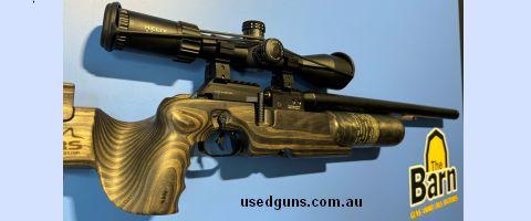 FX Crown mk2 nordic wolf 22Cal air rifle. Is in excellent condition. Comes cased + has an element helix 6-24x50 mounted with FX no limit rings. Scope is in MOA 