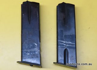 Ref: BHP9M. 2 x Browning HP 10 round Magazines in excellent condition. What you see is what you get. Yes, this is our best price. You must be prepared to send a