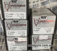 Nosler 17 cal 20gr hollow points all brand new