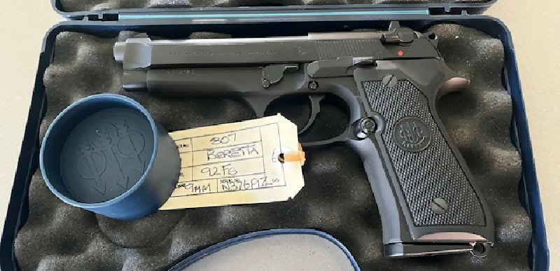 An excellent as new Beretta 92FS Pistol. Has done very little work having been a safe queen most of it's life. Fitted with standard 127mm barrel, this pistol co