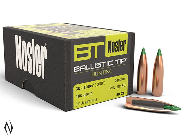 NOSLER 308 180GR BALLISTIC TIP 50PK