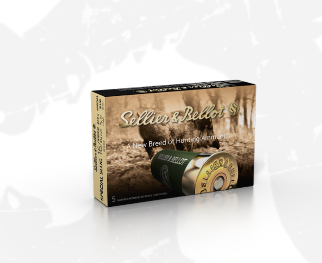 S&B Sellier & Bellot 16 gauge 25/8 16×67.5 Special Slug 27g Ammo 5 rd