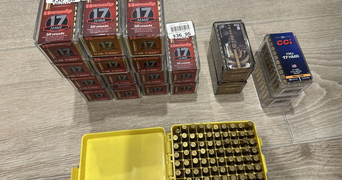 1100 x 17HMR rounds