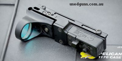 C More Railway red dot sight. Suits any Pic or Weaver rail. Price plus postage.