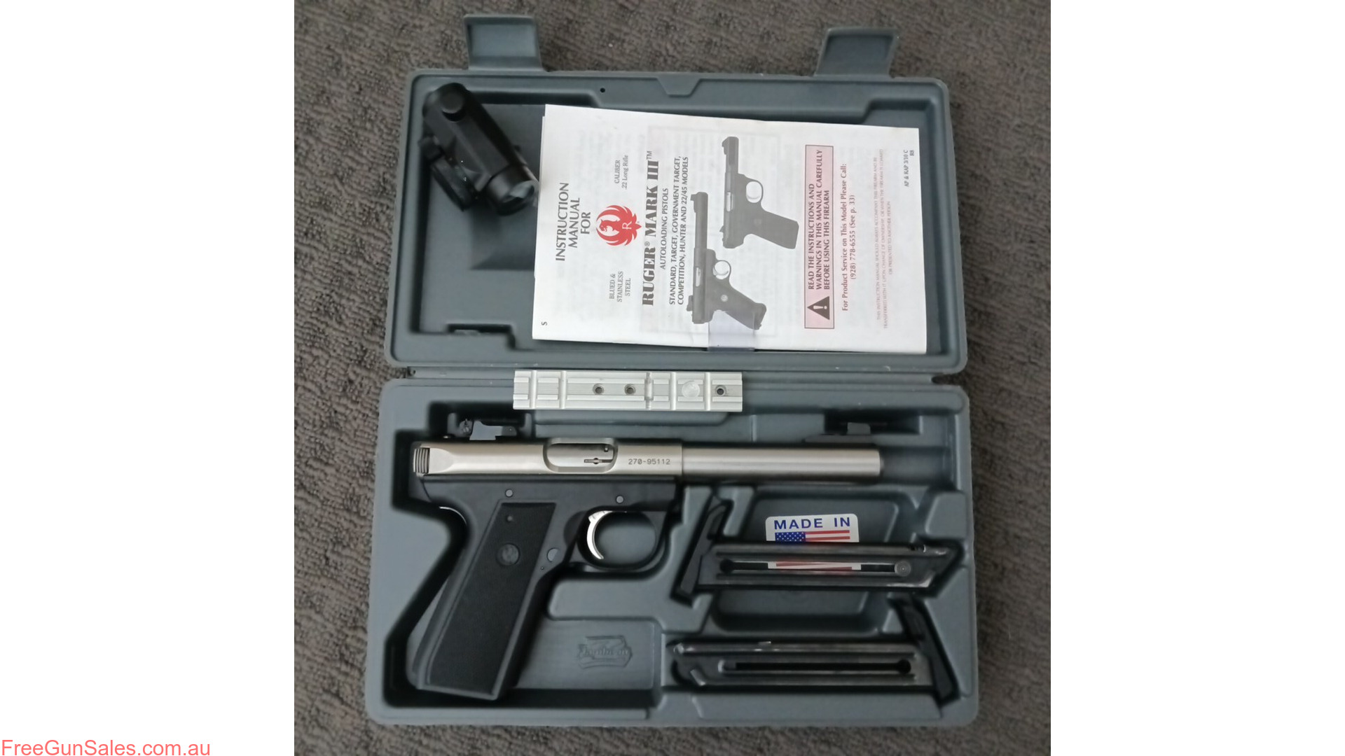 Ruger 22/45 Mk 3 Stainless Steel pistol Richmond