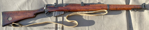 A lovely War Dispersal BSA SMLE No1 MkIII* .303 British 10 round magazine fed bolt action rifle, made in 1942, in very good condition and all matching numbers o