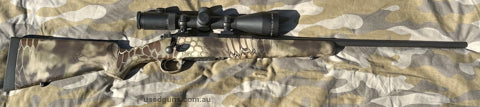 One small mark on the heel of the butt, otherwise would be classified as excellent! The bootcamp, is a cerakoted 84M action. Great lightweight stalking rifle.