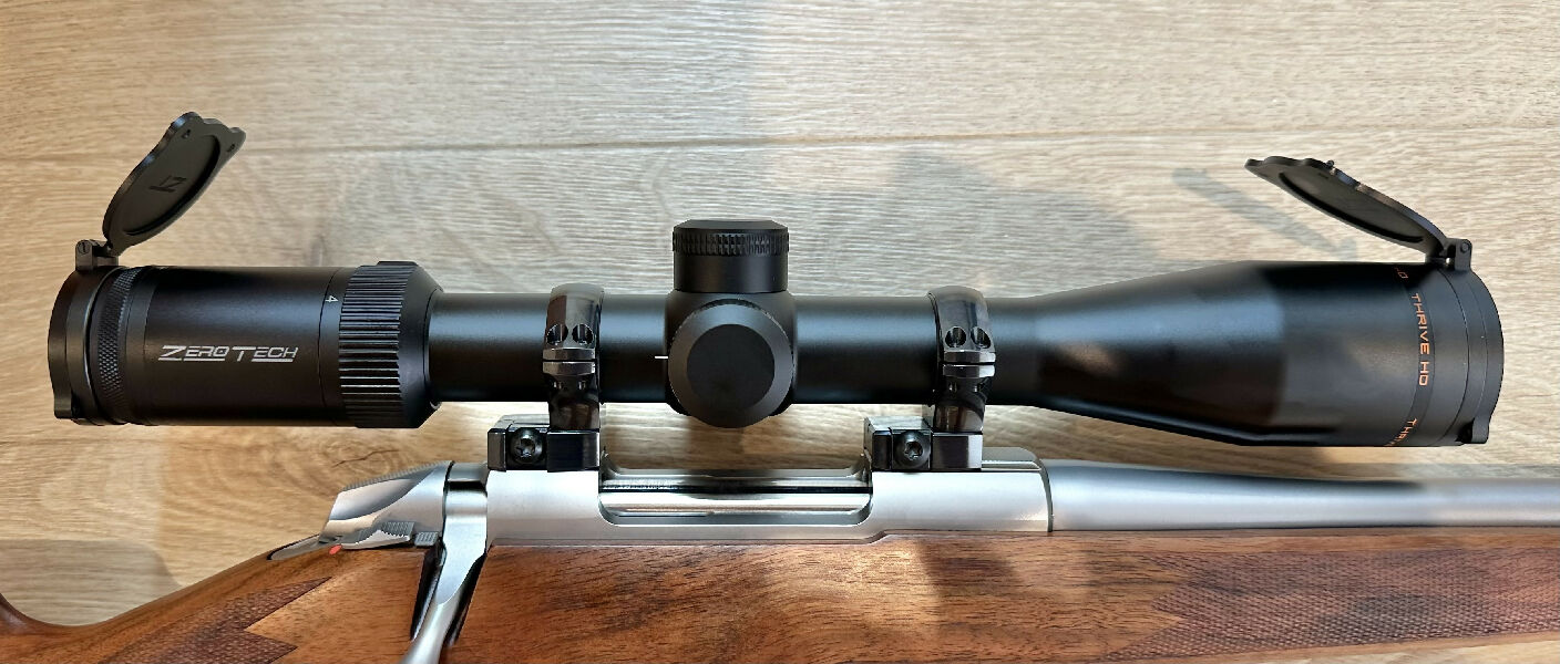 Zerotech thrive HD 4-16x44mm FFP LR HUNTER Illuminated reticle. Mounted and used once at range . As new condition