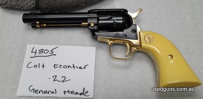 Limited Edition General Mead Commerative Colt Frontier 22LR revolver. Only 1197 were made. This is the only one I have found in Australia. Great for the avid co