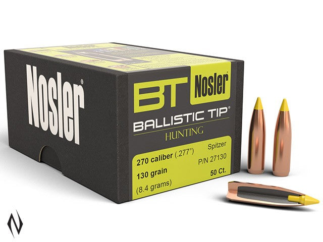 NOSLER 270 130GR BALLISTIC TIP 50PK
