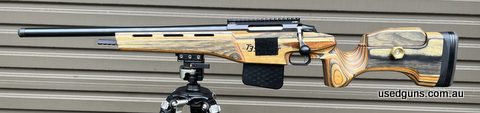 Left hand Tikka T3 Sporter (20 inch varmint weight barrel w/ 18x1 thread) 6.5x55swed, laminated adjustable stock with ungraded trigger guard/mag well to WR allo