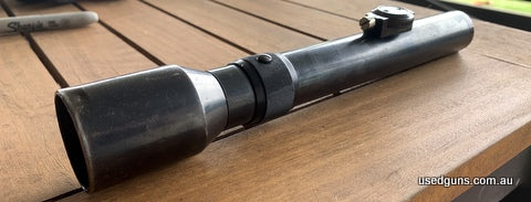 Very clear vintage Ajack 2.5x70 scope made in Germany as far as I know WWII era very clean glass 26mm tube