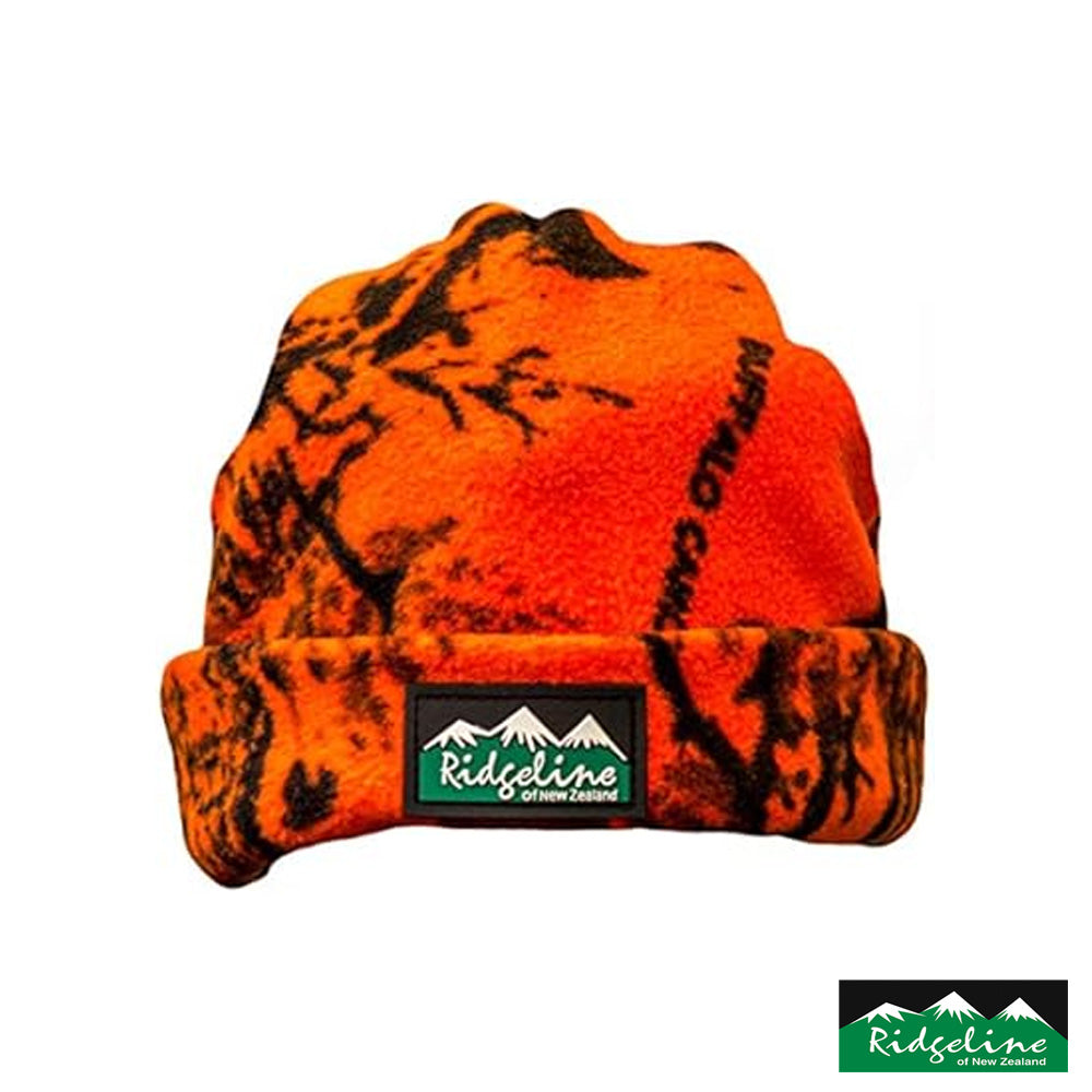 Ridgeline Polar Fleece Beanie Orange