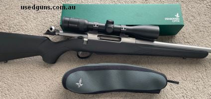 Excellent condition Tikka T3X Lite Stainless with Swarovski Z3 3-10x42, Talley lightweight rings & Limbsaver Airtech recoil pad. Fired approx. 200 rounds. This 