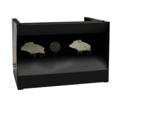 Knock Down Air Rifle Resetting Target – 2 Pigs
