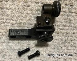 Original Australian made Sportco 56 peep sight. Suitable for any rounded receiver rifles eg Sportco / Krico / Anschutz / Brno. Phone 0429849007. If reply by ema