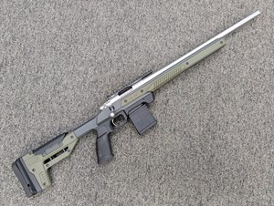 HOWA
MINI VT SS ORYX PACKAGE
223REM
10 SHOT
DETACHABLE MAMBA MAGAZINE
20 INCH VARMINT BARREL
STAINLESS STEEL
1 IN 8 INCH TWIST
MDT ORYX ODG GREEN CHASSIS SYSTEM
MDT PREMIER PISTOL GRIP
MDT PIC RAIL
HACT ADJUSTABLE TRIGGER

NEW $1449