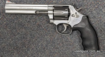 Smith & Wesson 686 6 inches barrel in 357 Mag in very good condition. Comes in S&W hard plastic case. $30 freight to your dealer Australia wide except WA (Perth
