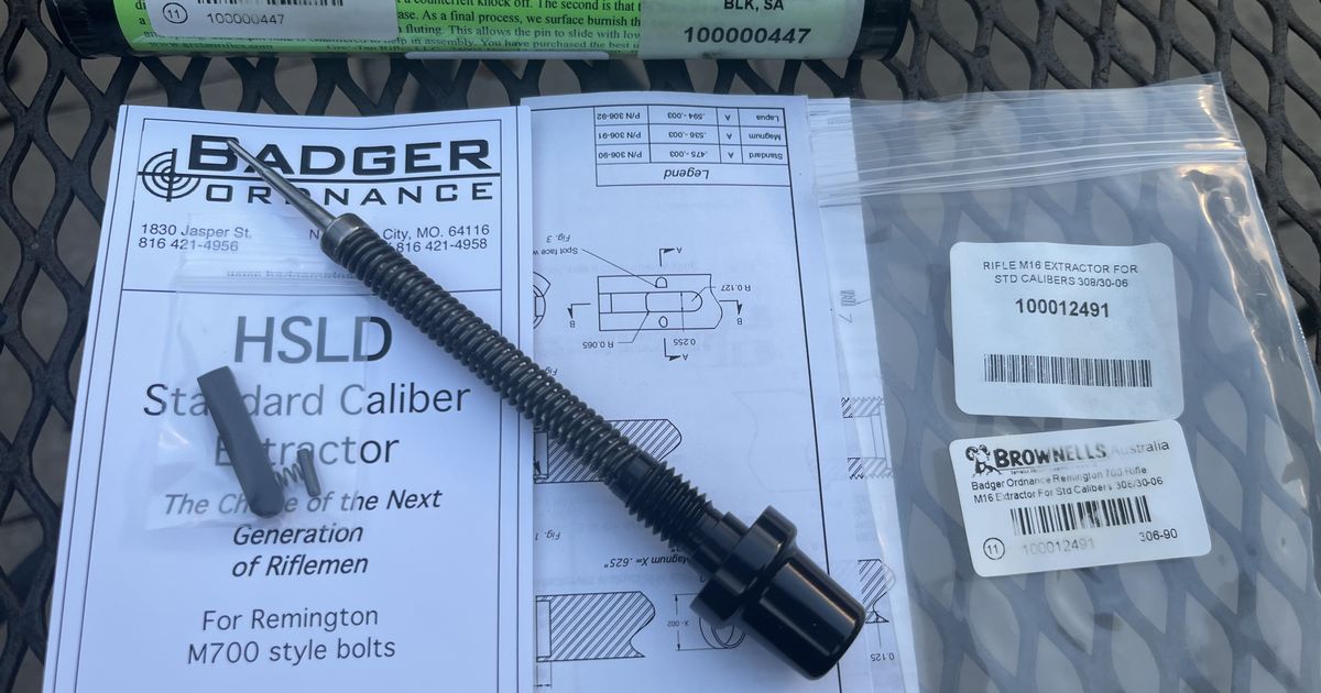 Remington 700 Firing Pin Assembly & Badger Ordnance Extractor
