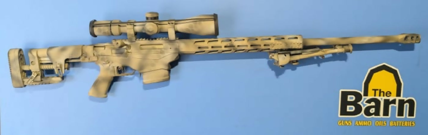 Ruger Precision Gen 3 - Custom Camo Pattern Ceracoat job, gun comes with a Vortex Strike Eagle 5-25 (RRP $1299) that has also had the same Ceracoat matching Cer