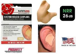 RADIANS CUSTOM MOLDED EAR PLUGS NRR26 TAN
