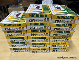 17 packets of Highland 264 Win Mag ammo, about 20 year old, stored correctly. $30 a packet or $400 for all 17 packets. Can not ship, I'm in SYD / Gong. If inter