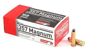 AGUILA
1E572823
357MAG, 158GR, SJSP
AMMUNITION

$69.90 /PER 50
$595 /PER 500