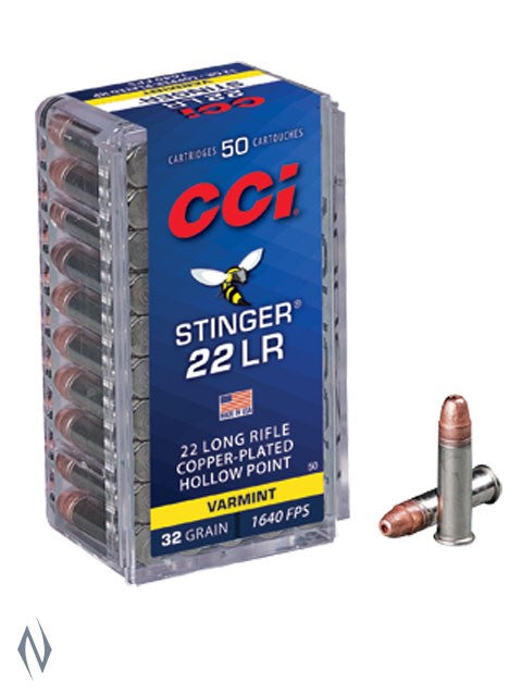 CCI 22LR STINGER 32GR CPHP 1640FPS (50PK)