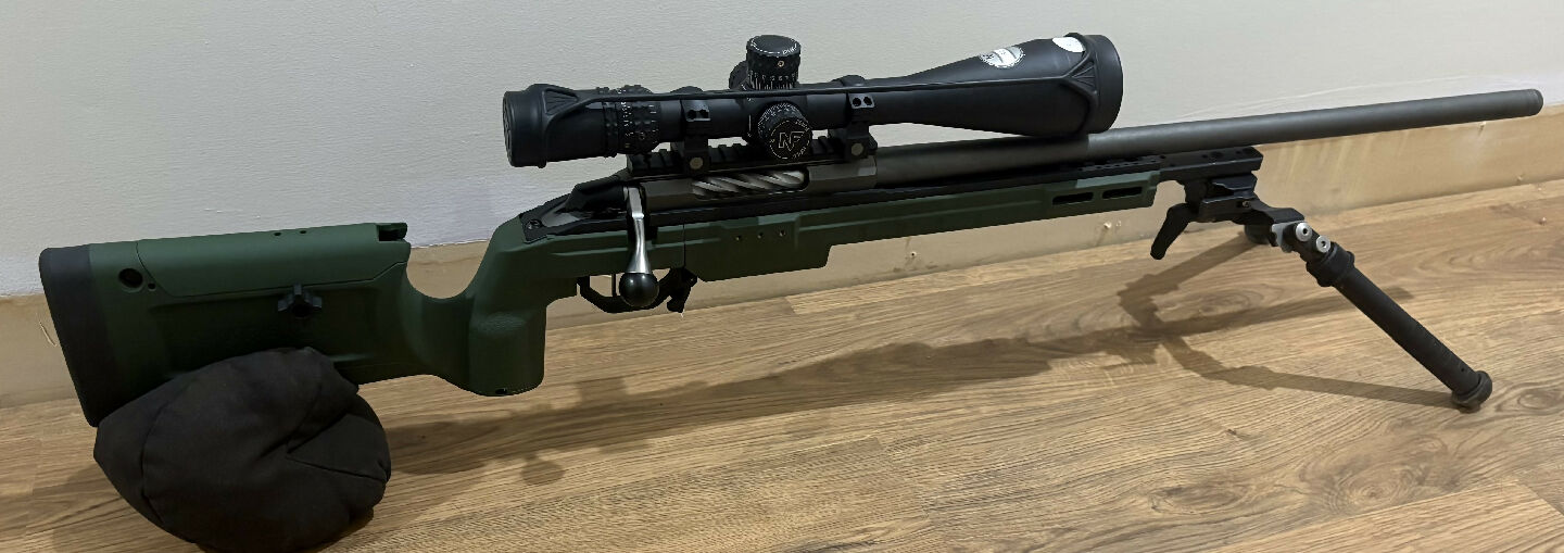Tikka T3X Super Varmint 6.5 Creedmoor. KRG Bravo Stock, Triggertech Special.