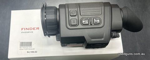Brand New InfiRay FH35R The Finder V2 takes a big leap in image quality and user experience. The thermal sensor has higher sensitivity and the objective lens is