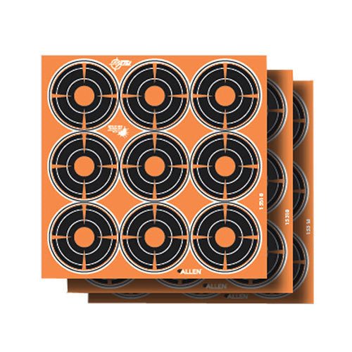 ALLEN EZ AIM SPLASH ADHESIVE 2" BULLSEYE TARGET 12PK