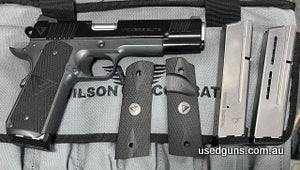 As new Wilson Combat Vickers Elite in 9mm. No longer available for sale new, these cost about $6500 and are now collectable. This one comes in Wilson soft case 