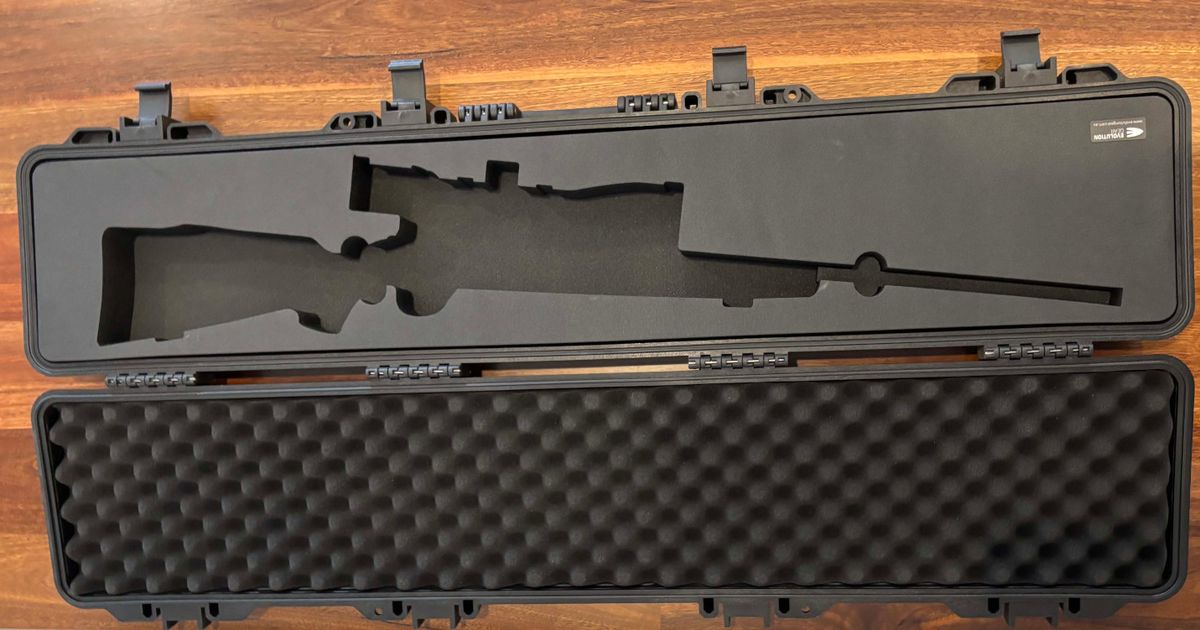 Rifle hard case with Laser Cut high quality foan