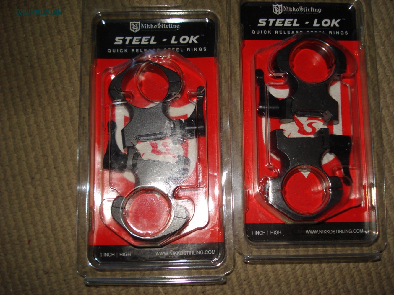 Nikko Sterling Steel-Lok rings