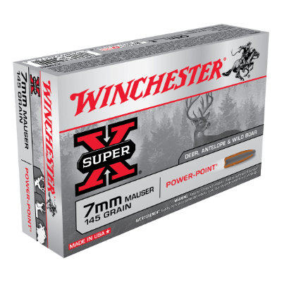 WINCHESTER SUPER X 7MM MAUSER 145GR PP