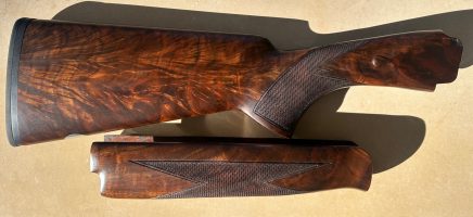 Beautiful miroku grade 5 sporter stock and forend . Will fit all mk10,mk38 and mk70 models . Has not had much use at all as came off the gun close to when it wa
