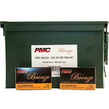 PMC .223 REM 55GR SP BRONZE LINE 800RD TIN